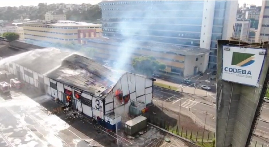 Após incêndio, armazém 3 do Porto de Salvador será reconstruído